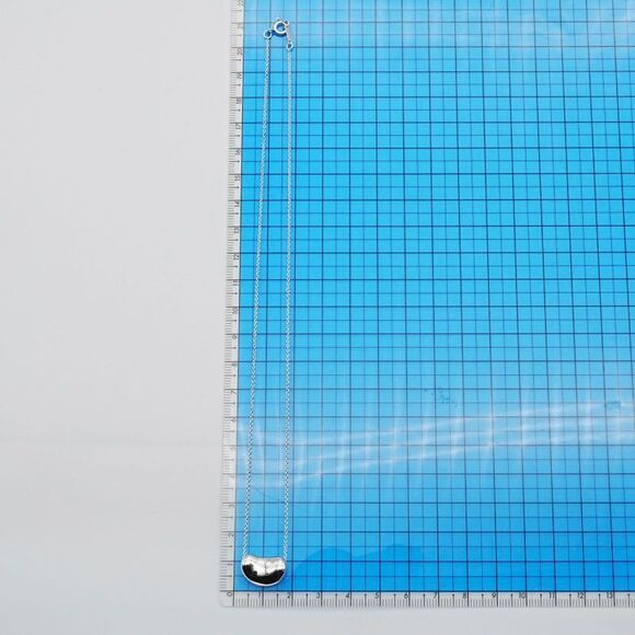 Tiffany & Co Bean Silver Necklace 25-162s - Picture 6 of 8